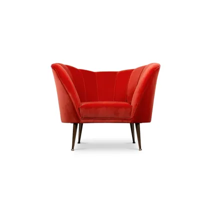 Zdjęcie Stylowy czerwony portugalski fotel