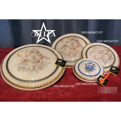 Zdjęcie Stylowa ceramiczna dekoracja na ścianę z motywem kwiatów