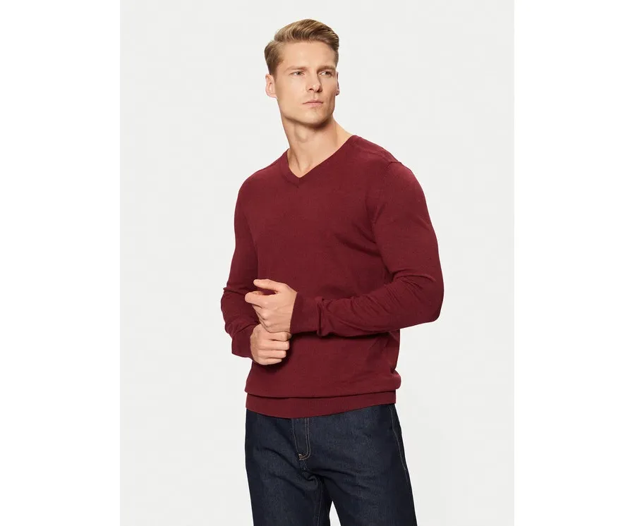 obrazek 1 Selected Homme Sweter 16090147 Czerwony Regular Fit