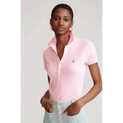 Zdjęcie Polo Ralph Lauren polo 211870245013 damski kolor różowy z kołnierzykiem