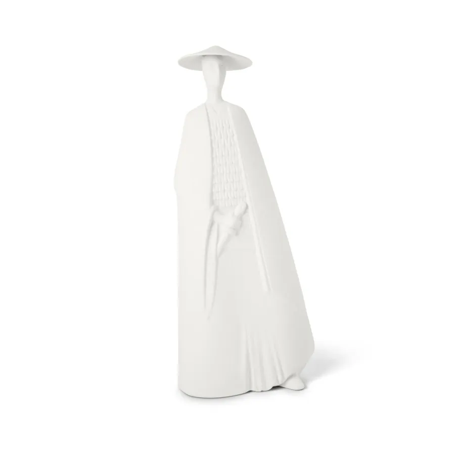obrazek 2 Elegancka figurka samuraja z ceramiki 20x10x48 cm
