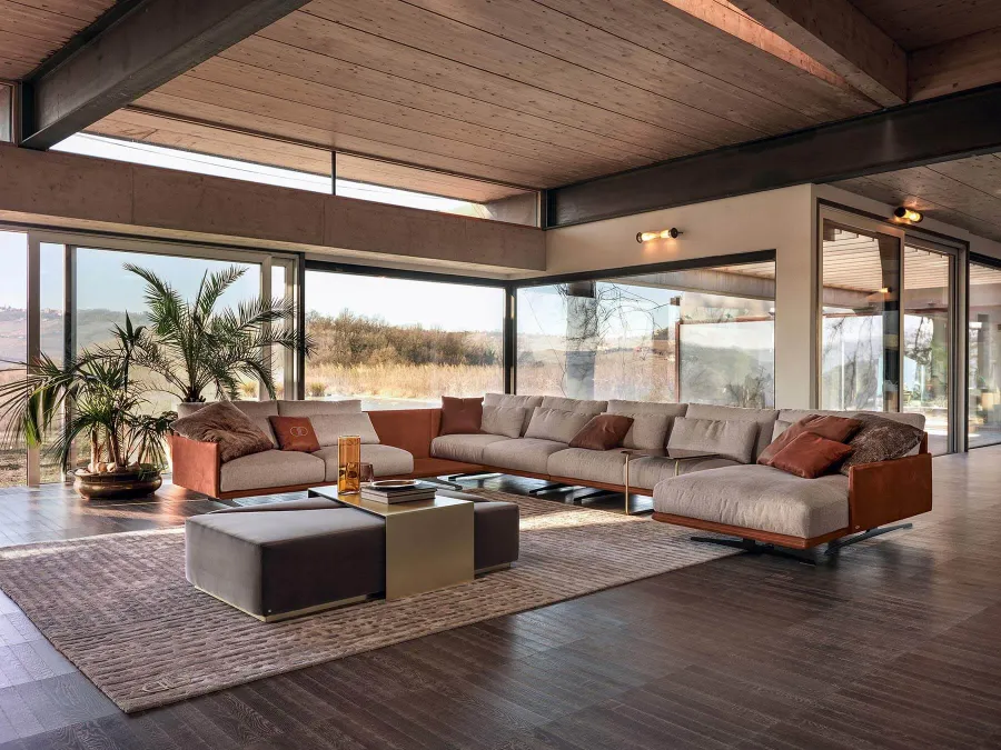 obrazek 7 Szara elegancka sofa do salonu – Daytona