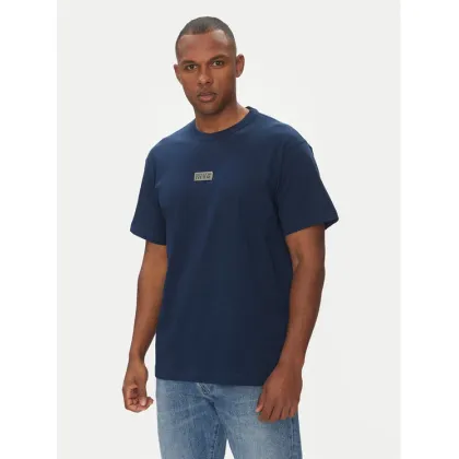 Zdjęcie Versace Jeans Couture T-Shirt 78GAHT08 Granatowy Regular Fit