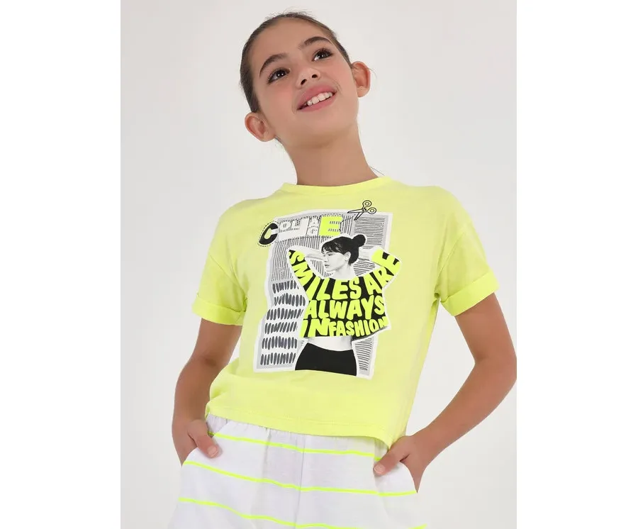 obrazek 1 Mayoral T-Shirt 6057 Żółty