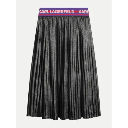 Zdjęcie Karl Lagerfeld Kids Spódnica plisowana Z30196 D Szary Regular Fit