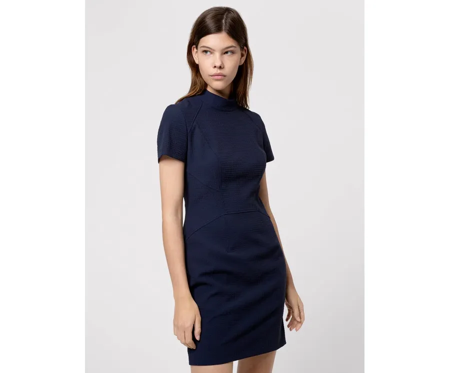 obrazek 1 Hugo Sukienka dzianinowa Kabecci 50439748 Granatowy Regular Fit HUGO