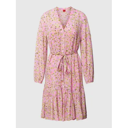 Zdjęcie Sukienka o długości do kolan ze wzorem na całej powierzchni model ‘Kawarda’