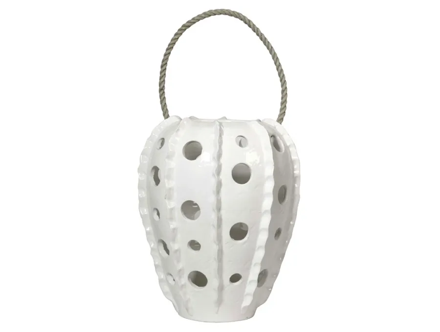 obrazek 1 Elegancki lampion wiejski wykonany z ceramiki - Virginia Casa