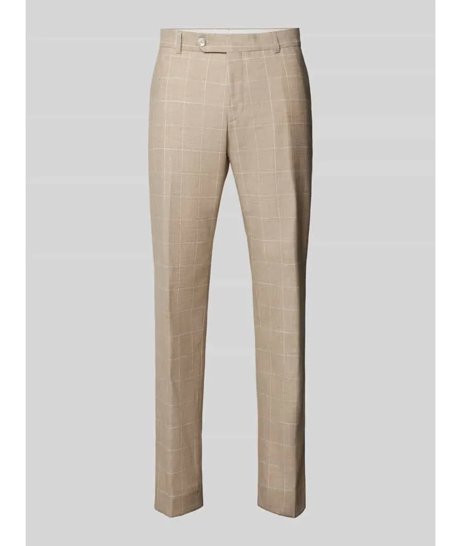 obrazek 1 Spodnie do garnituru ze wzorem w kratę model ‘Mace’