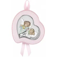 Picture Stylish playing medallion - Angel over the baby 11x11