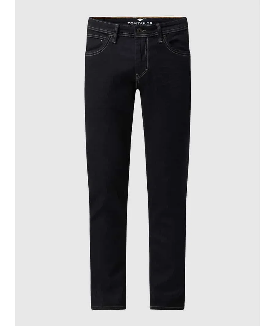 obrazek 1 Jeansy o kroju regular slim fit z dodatkiem streczu model ‘Josh’