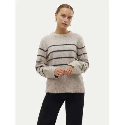 Zdjęcie Vero Moda Sweter Flawless 10320487 Beżowy Loose Fit