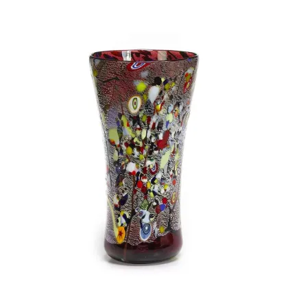 Zdjęcie Kolorowy wazon z weneckiego szkła murano (25 cm)
