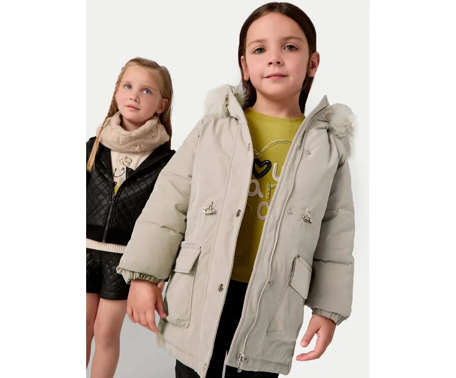 obrazek 1 Mayoral Parka 4493 Brązowy Regular Fit