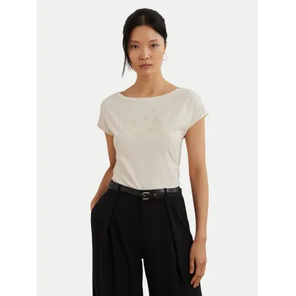 Zdjęcie LAUREN RALPH LAUREN T-Shirt 200963933001 Écru Relaxed Fit