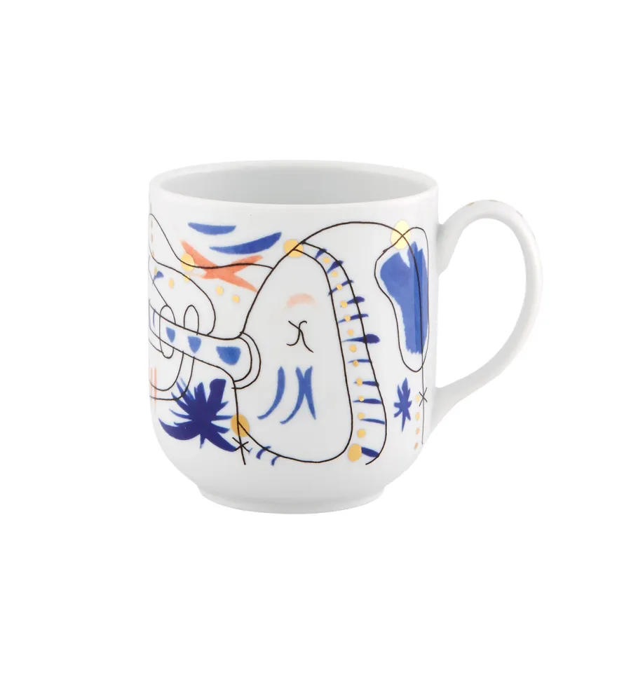 obrazek 1 Porcelanowy kubek Folkifunki z niepowtarzalnym wzorem - Vista Alegre