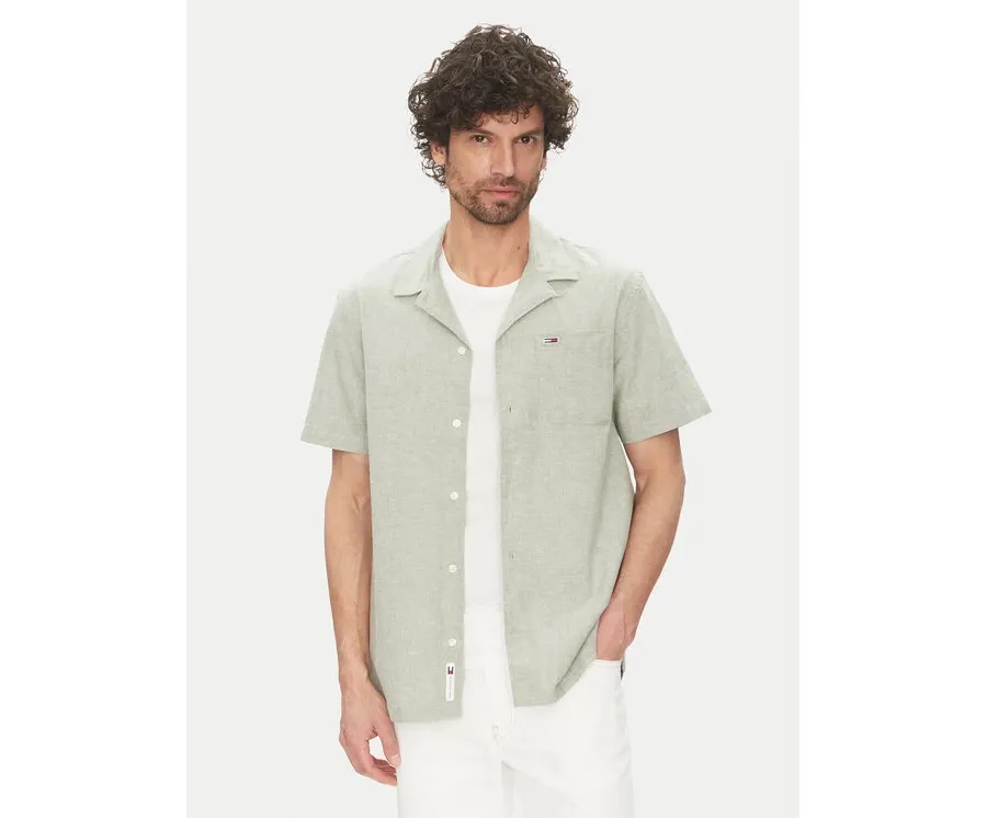 obrazek 1 Tommy Jeans Koszula DM0DM20895 Zielony Regular Fit