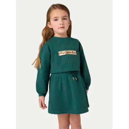 Zdjęcie Mayoral Komplet bluza i sukienka 4927 Zielony Regular Fit