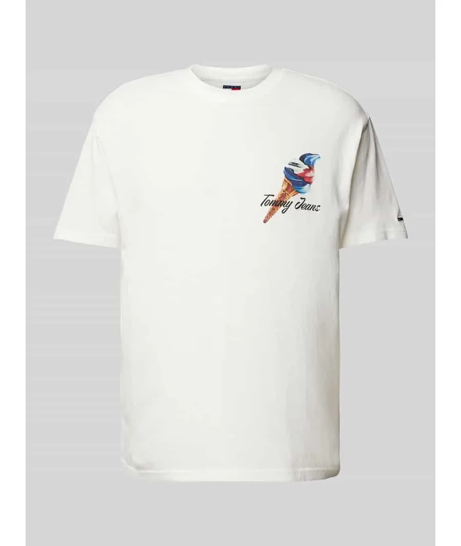 obrazek 1 T-shirt o kroju relaxed fit z wyhaftowanym logo model ‘NOVELTY’