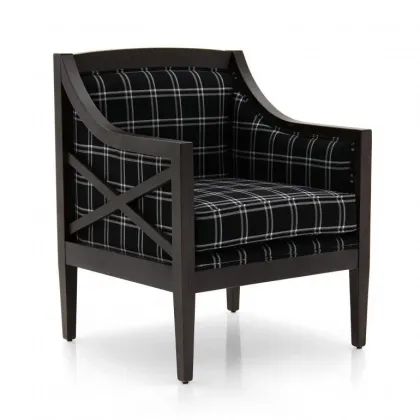 Zdjęcie Wygodny fotel w stylu klasycznym o strukturze drewna bukowego - Sevensedie