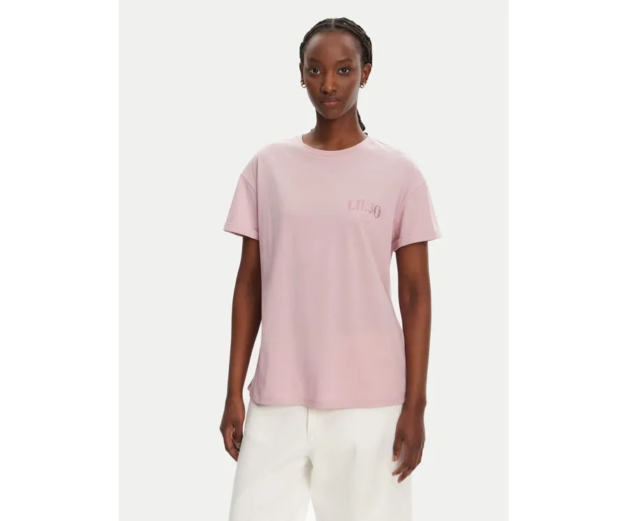 obrazek 1 Liu Jo T-Shirt WA5144 JS923 M9621 Różowy Regular Fit