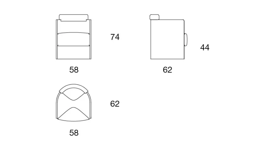 obrazek 3 Fascynujący fotel w stylu minimalistycznym