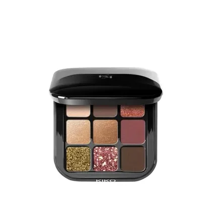 Zdjęcie KIKO Milano Glamour Multi Finish Eyeshadow Palette Paleta cieni do powiek 2.5 g 03 Burgundy Notes