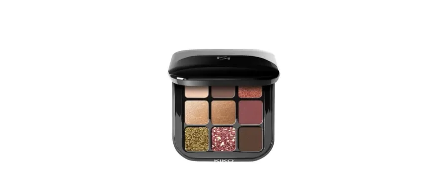 obrazek 1 KIKO Milano Glamour Multi Finish Eyeshadow Palette Paleta cieni do powiek 2.5 g 03 Burgundy Notes