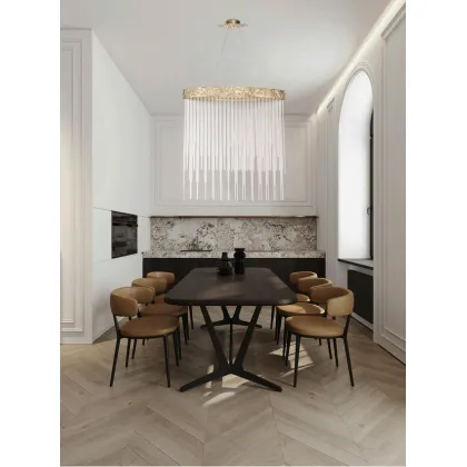 Zdjęcie Ekskluzywny żyrandol, lampa wisząca z serii White Romance