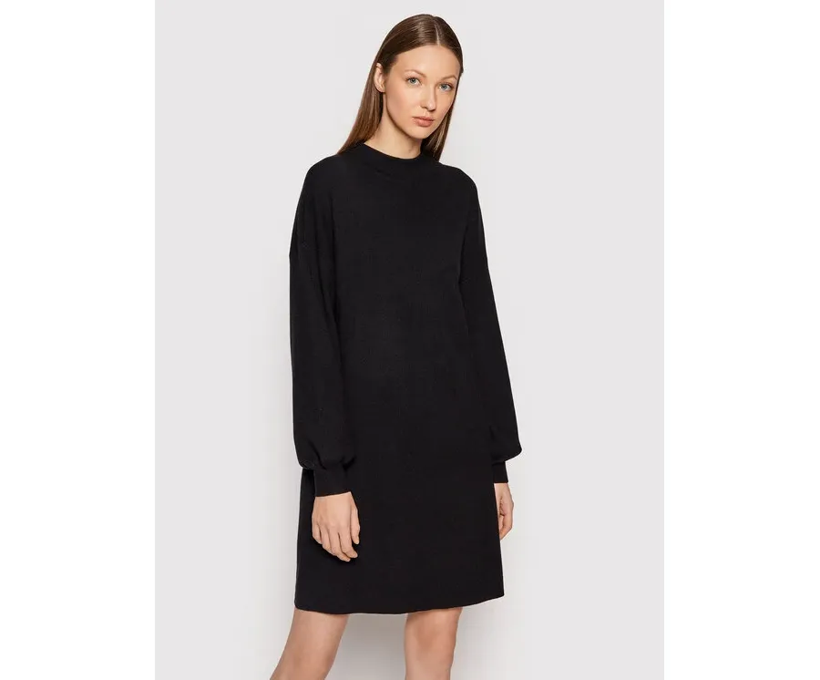 obrazek 1 Vero Moda Sukienka dzianinowa Nancy 10249116 Czarny Relaxed Fit