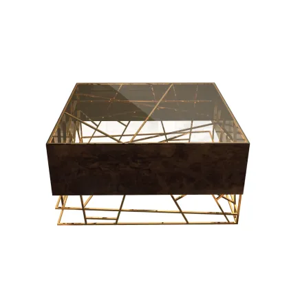 Picture Polished brass table - Malabar