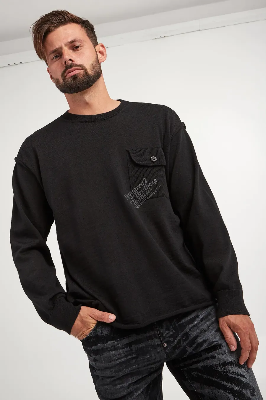 obrazek 1 Sweter męski wełniany DSQUARED2 Dsquared2