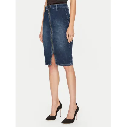 Zdjęcie Guess Spódnica jeansowa W4BD38 D592A Granatowy Slim Fit