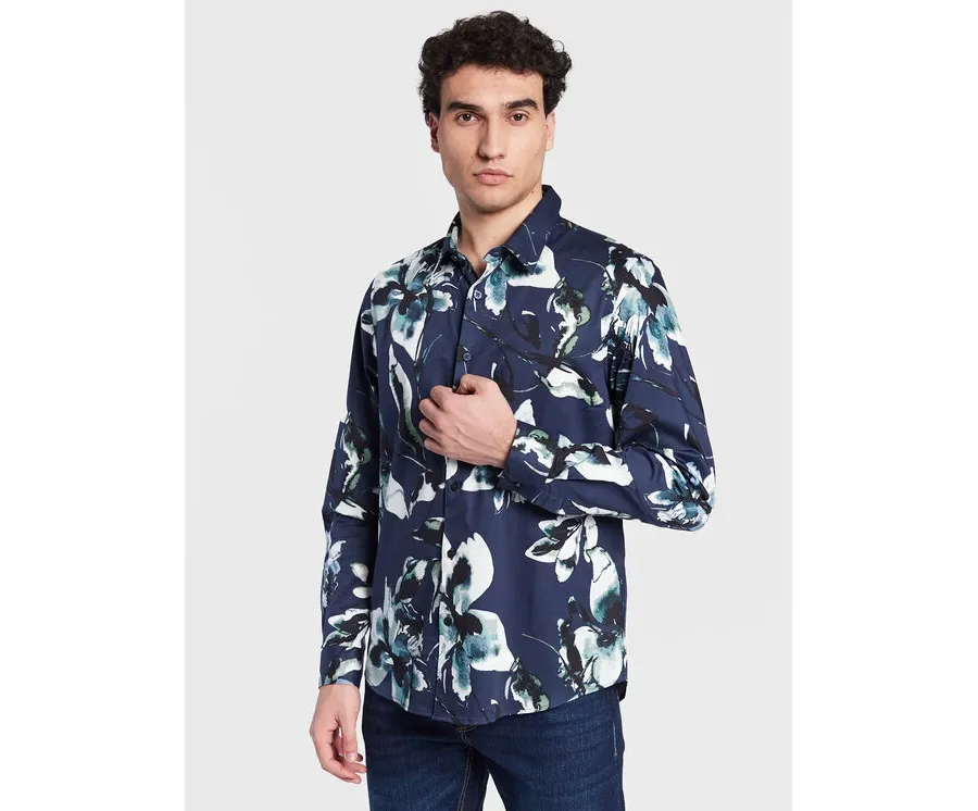 obrazek 1 Guess Koszula M3GH24 W7N50 Granatowy Slim Fit