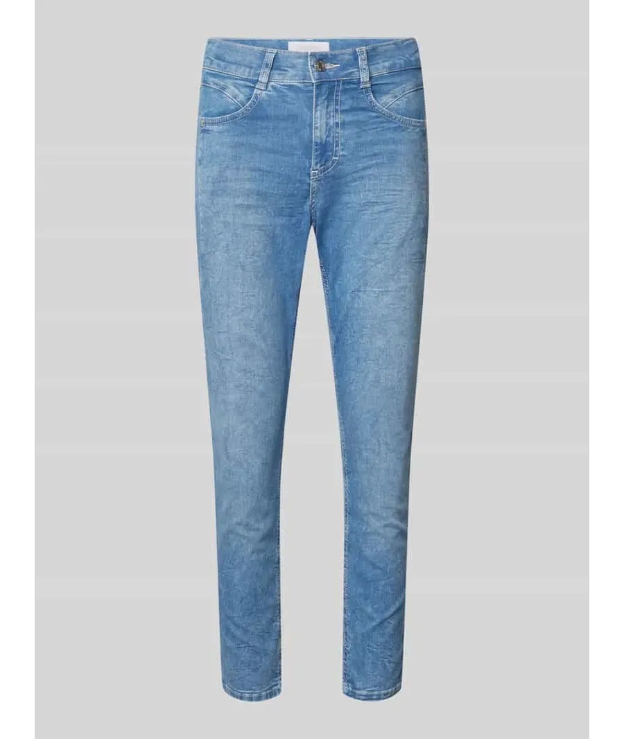 obrazek 1 Jeansy o skróconym kroju skinny fit model ‘Ornella’