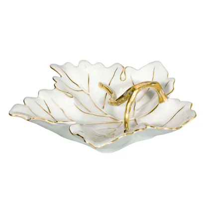 Picture Luxurious leaf-shaped porcelain ashtray - Vista Alegre