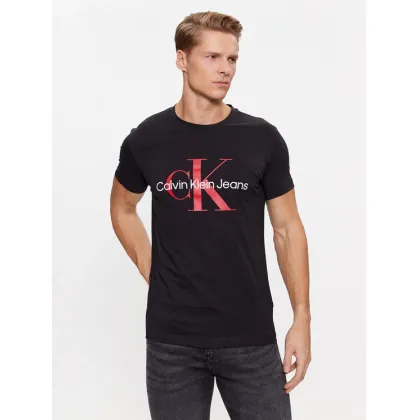 Zdjęcie Calvin Klein Jeans T-Shirt J30J320935 Czarny Slim Fit