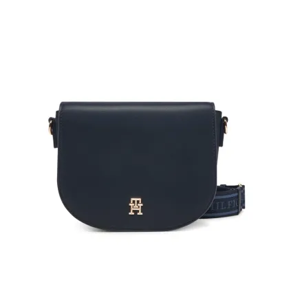 Zdjęcie Tommy Hilfiger Torebka Th Logotape Saddle Bag AW0AW17184 Granatowy
