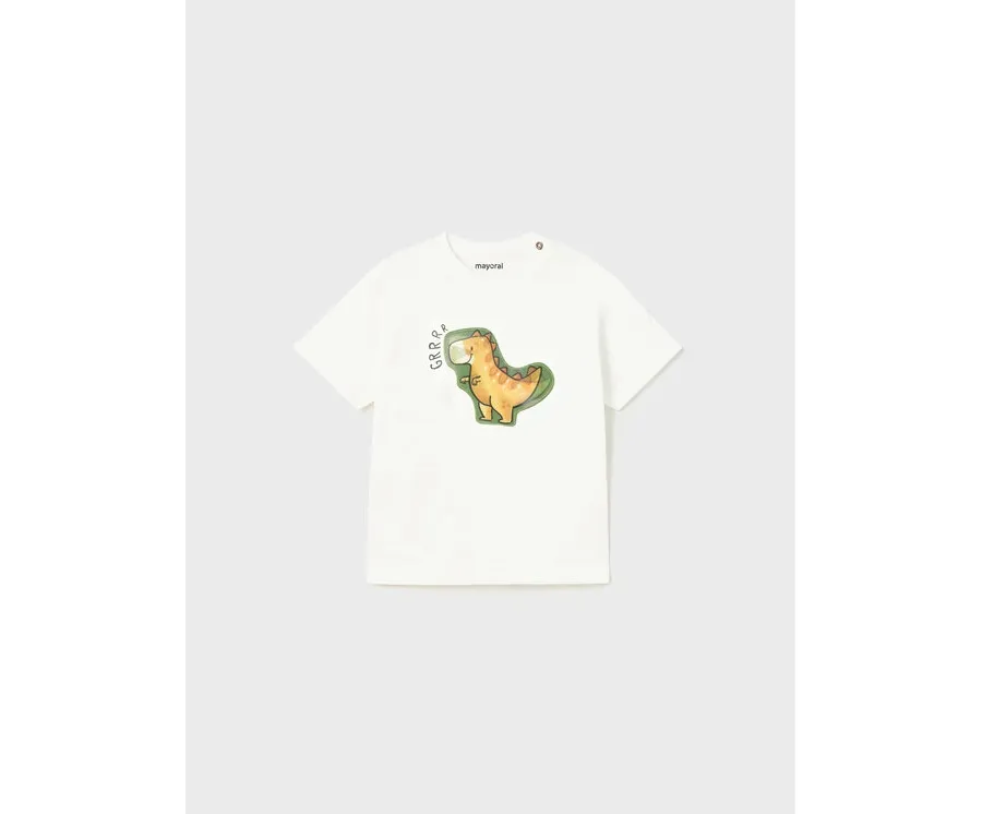 obrazek 1 Mayoral T-Shirt 1028 Biały Regular Fit