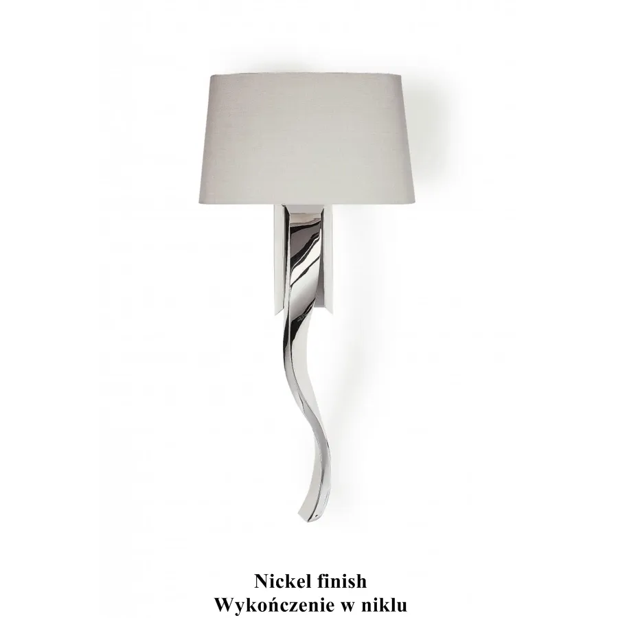 obrazek 4 Stylowy kinkiet RIBBON w czterech dekoracyjnych wykończeniach