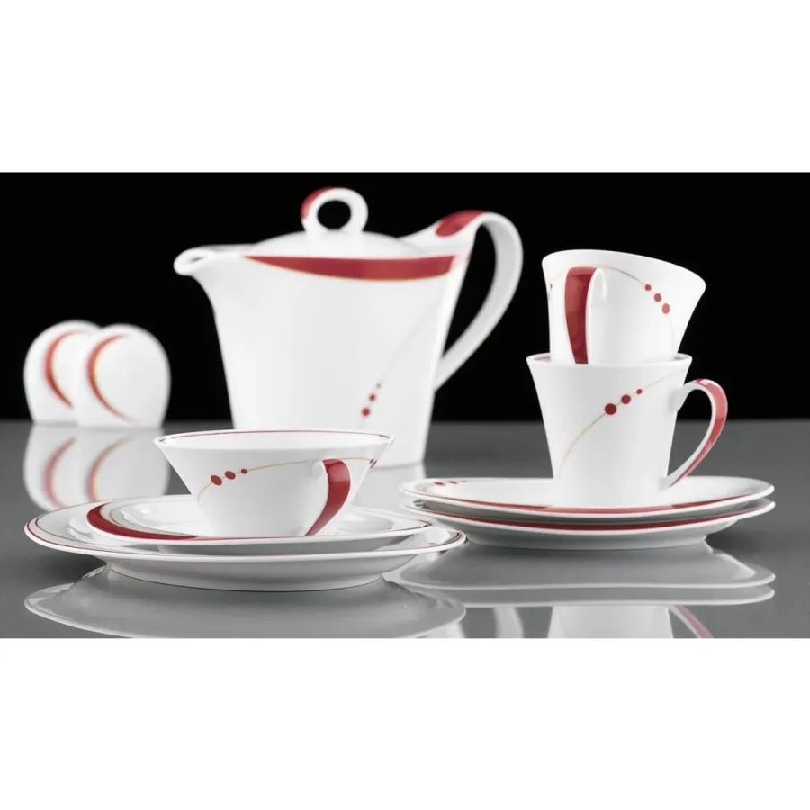 obrazek 3 Owalny porcelanowy talerz śniadaniowy 25x20 cm z Niemiec - Seltmann Weiden