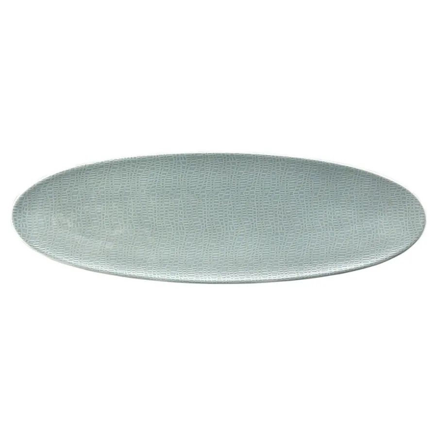 obrazek 1 Owalny wąski talerz do serwowania 44x14 cm w kolorze turkusowym - Seltmann Weiden