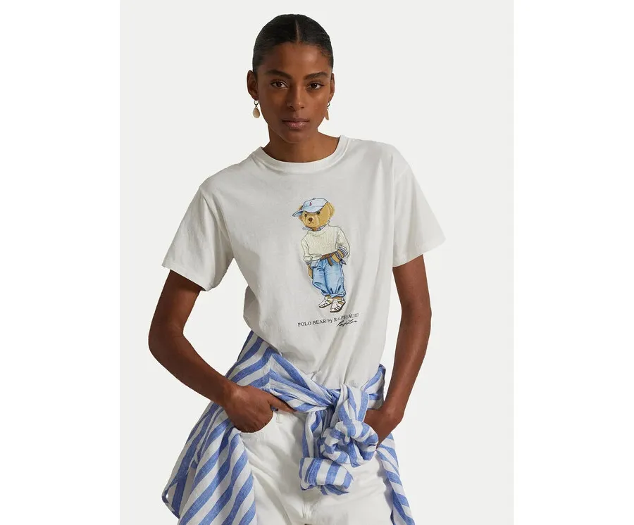 obrazek 1 Polo Ralph Lauren T-Shirt 211965107001 Biały Regular Fit