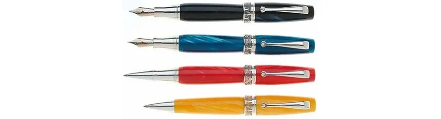 obrazek 4 Miya Ballpoint Pen Czerwony Celluloid Montegrappa