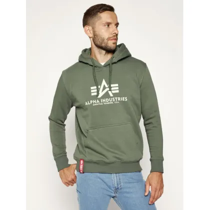 Zdjęcie Alpha Industries Bluza Basic 178312 Zielony Regular Fit
