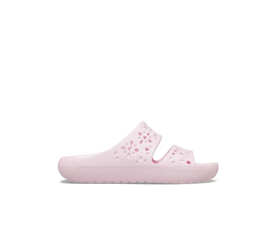 obrazek 1 Crocs Klapki Classic Floral Cutout Sandal 210966 Różowy