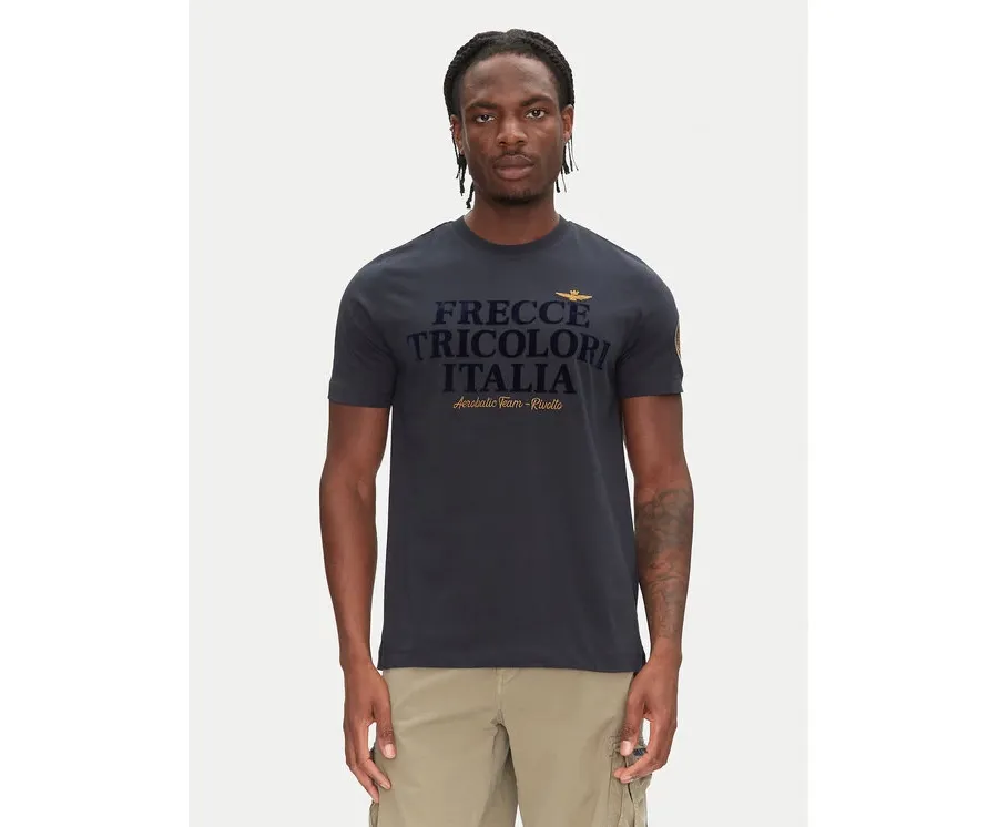 obrazek 1 Aeronautica Militare T-Shirt 251TS2404J596 Granatowy Regular Fit