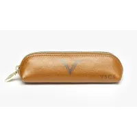 Picture Stylish case and pen holder made of cowhide
