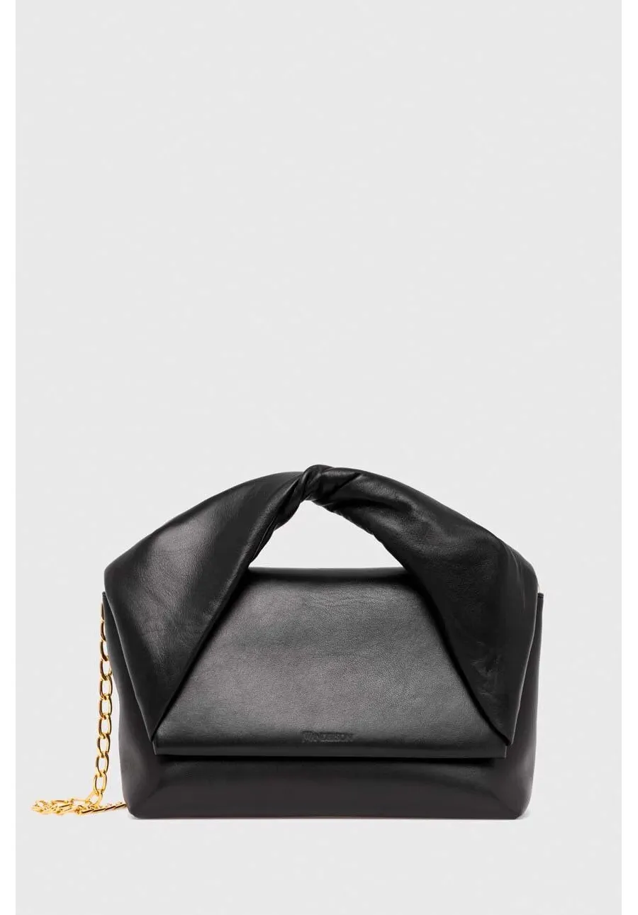 obrazek 1 JW Anderson torebka skórzana Large Twister Bag kolor czarny HB0538.LA0246