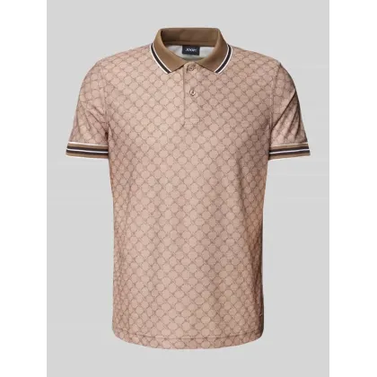 Zdjęcie Koszulka polo z prążkowanymi wykończeniami model ‘Talon’